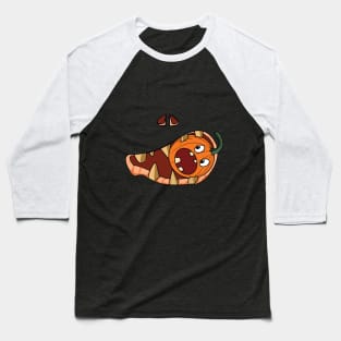 Spooky Jack O' Lantern Pumpkin Eating Pumpkin Baseball T-Shirt